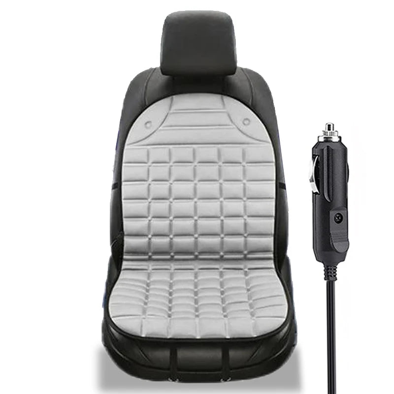 12V Heated Car Seat Cushion - Fast Warming, Adjustable Temperature