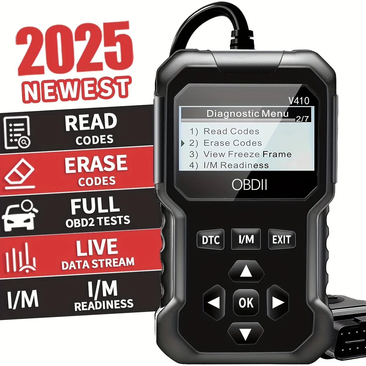 OBD2 Scanner - Car Engine Fault Code Reader & Diagnostic Tool