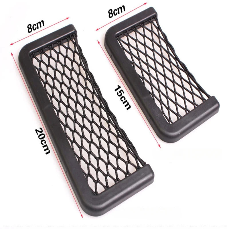 Car Seat Side Mesh Storage Pocket – Elastic Net Organizer