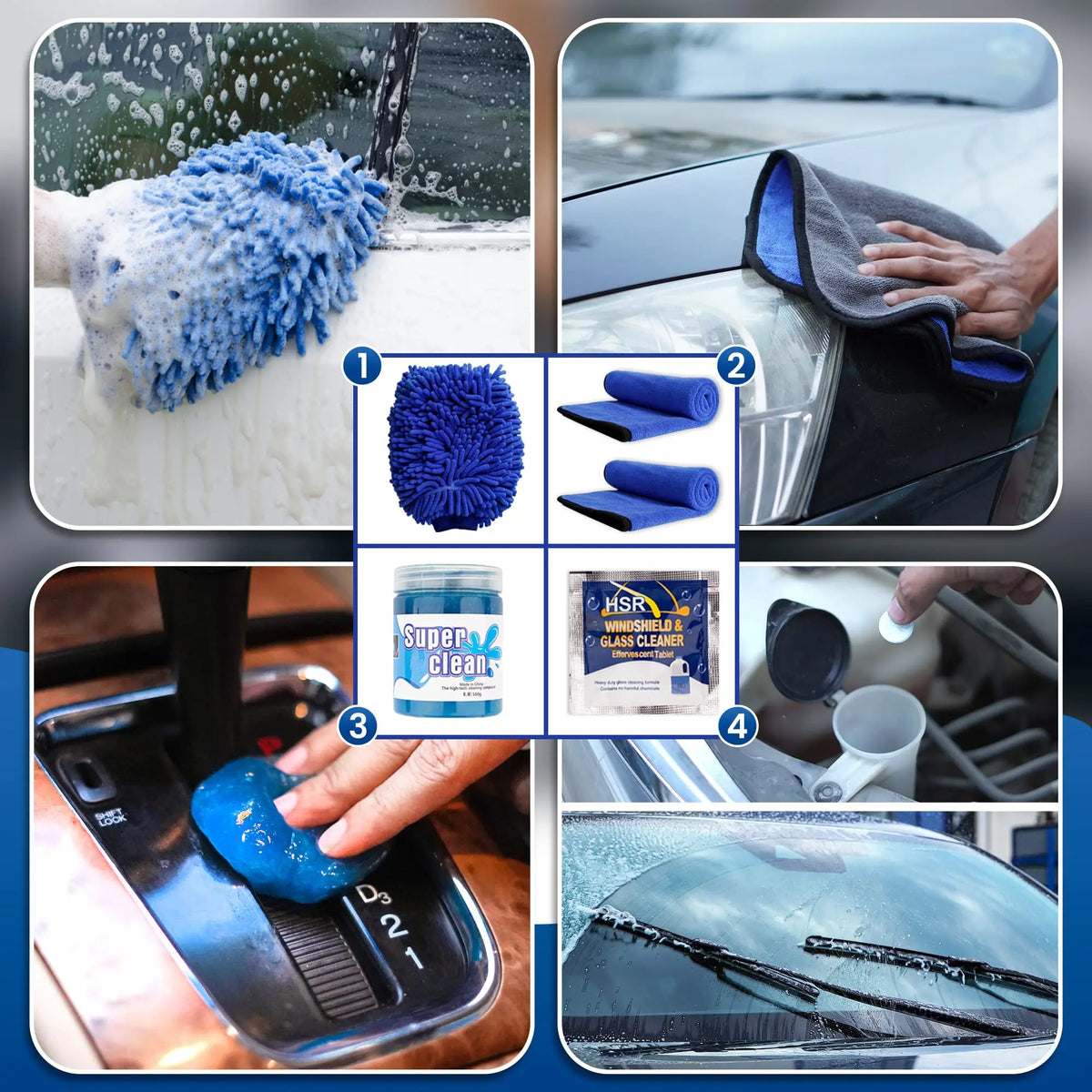 Car Detailing Brush Set - Interior & Exterior Cleaning Kit, 20/23pcs