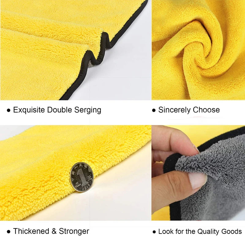 Car Wash Microfiber Towel - Cleaning & Drying Cloth, 30x30cm