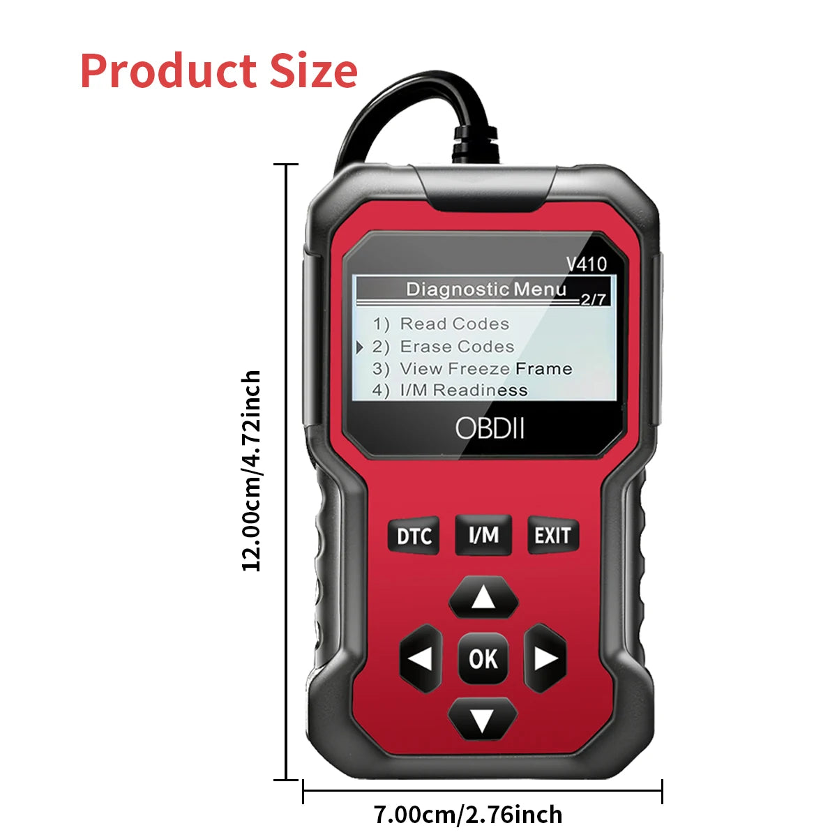 OBD2 Scanner - Car Engine Fault Code Reader & Diagnostic Tool