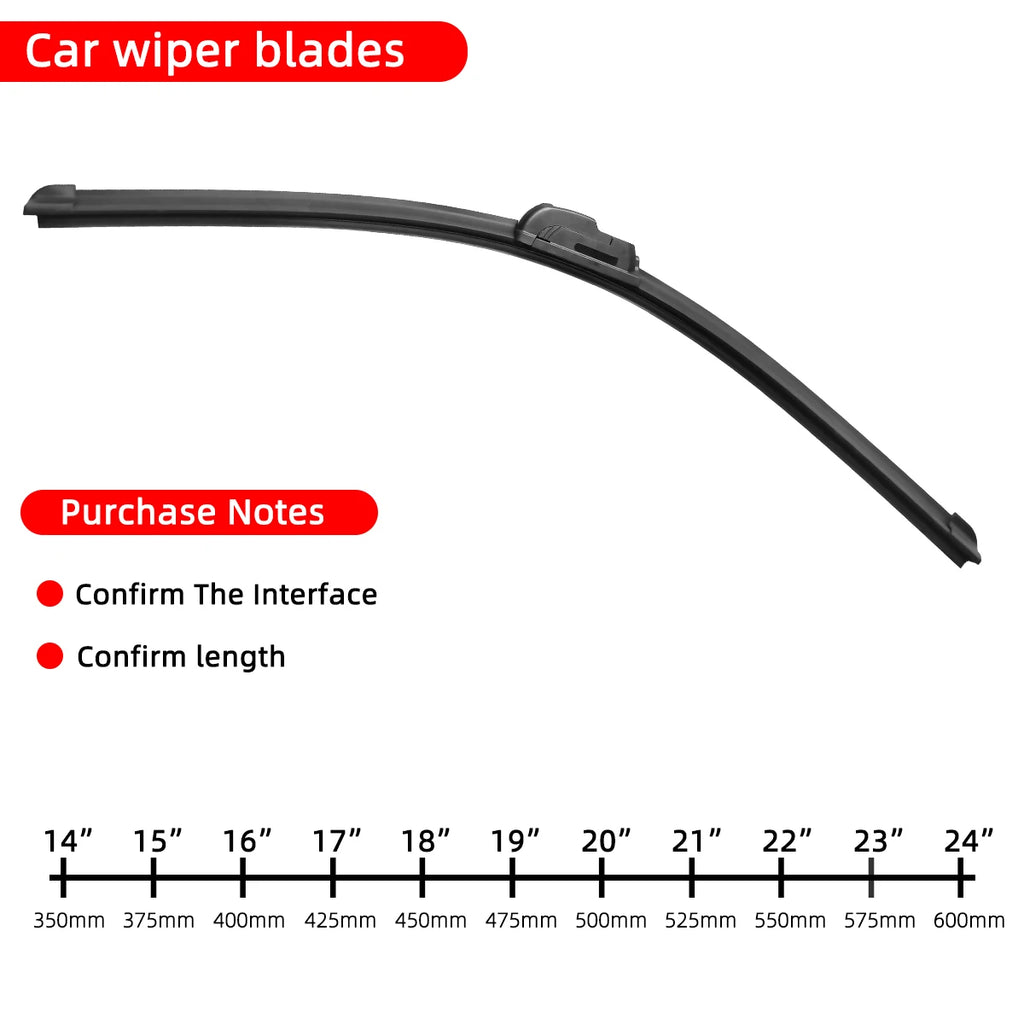 Universal Car Windshield Wiper Blade – Frameless Soft Rubber