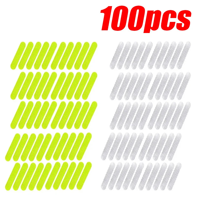Motorcycle Helmet Reflective Warning Stickers - Night Safety Decals