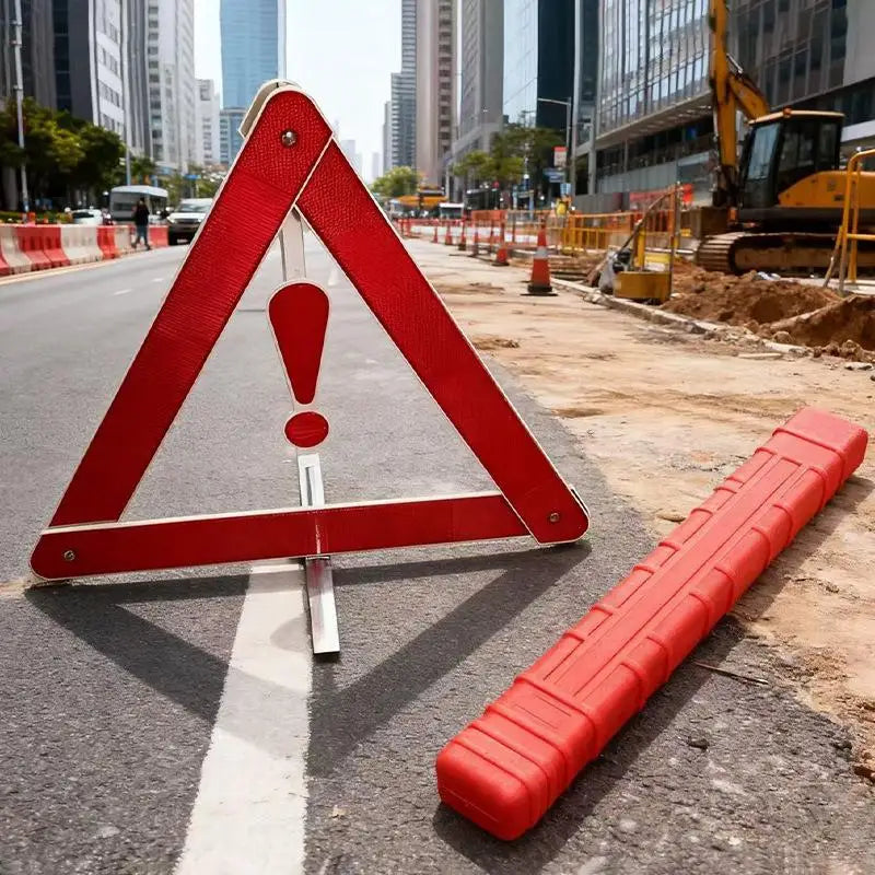 Warning Triangle Kit - Foldable Roadside Emergency Set