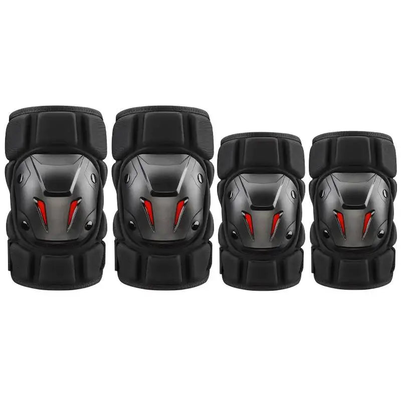 Motorcycle Knee & Elbow Guards - Windproof All-Season Gear