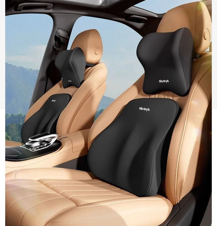 Memory Foam Car Headrest & Lumbar Support Pillow