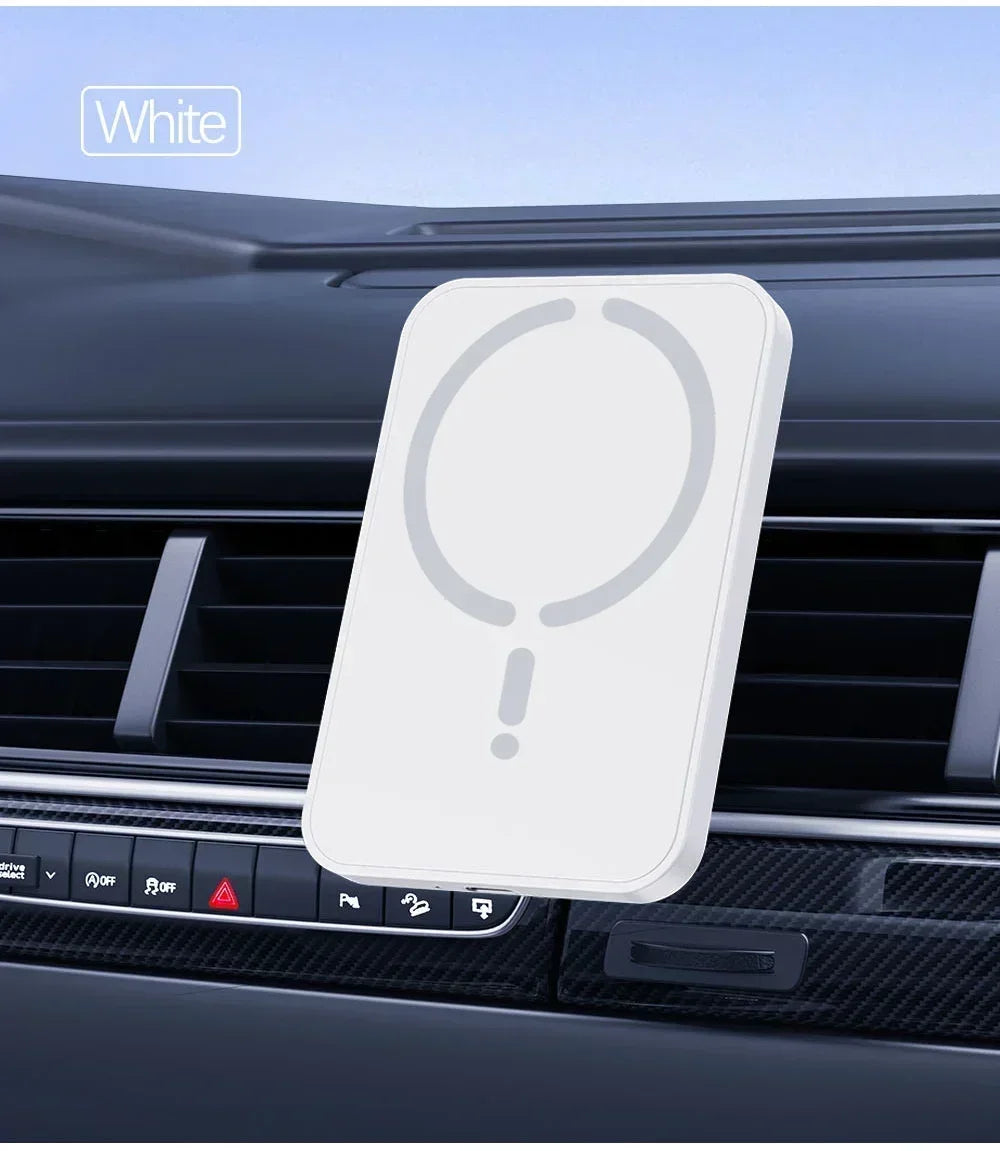 15W MagSafe Magnetic Wireless Car Charger – Fast Charging Air Vent Phone Holder for iPhone & Android