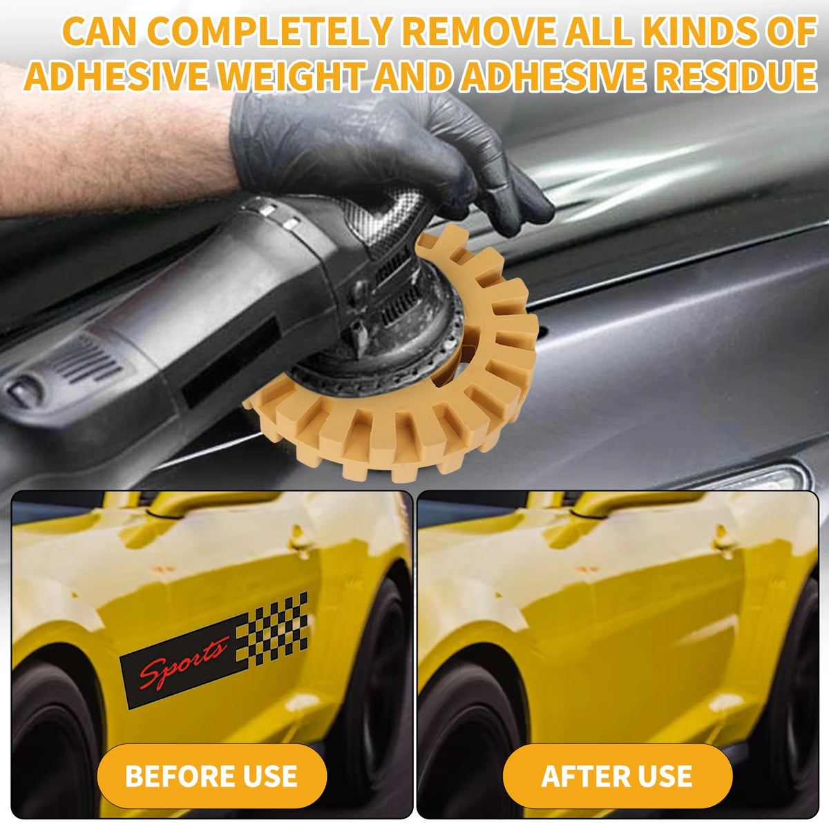 SIFANG Car Eraser Wheel – Adhesive & Decal Removal Tool