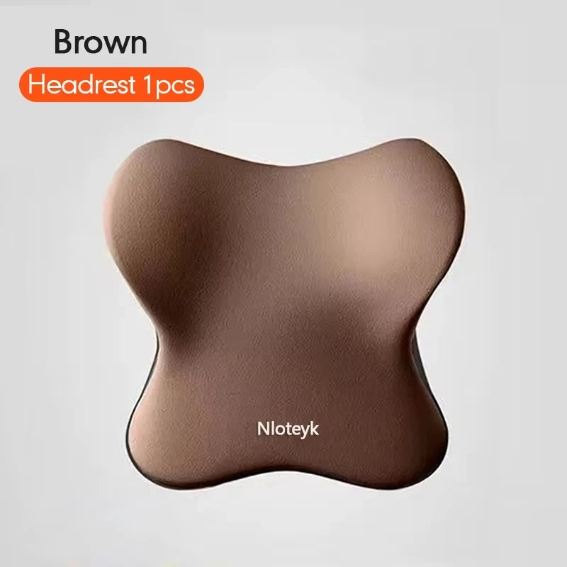 Memory Foam Car Headrest & Lumbar Support Pillow
