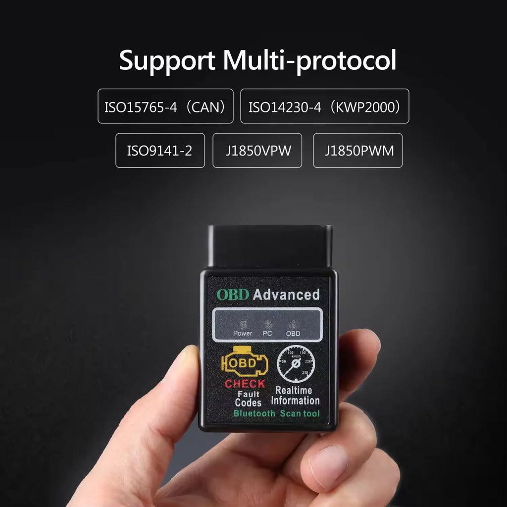 Wireless Bluetooth OBD2 Scanner ELM327 V1.5 – Car Engine Diagnostic Tool for iOS & Android