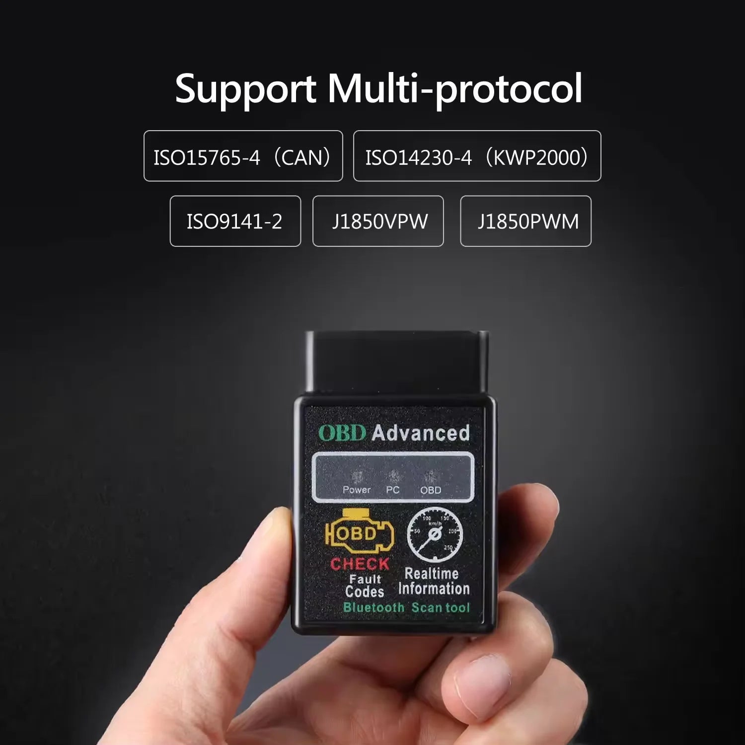 Wireless Bluetooth OBD2 Scanner ELM327 V1.5 – Car Engine Diagnostic Tool for iOS & Android