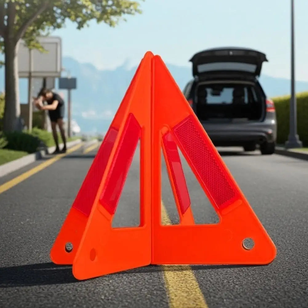 Emergency Warning Triangle - High Visibility Roadside Safety Sign