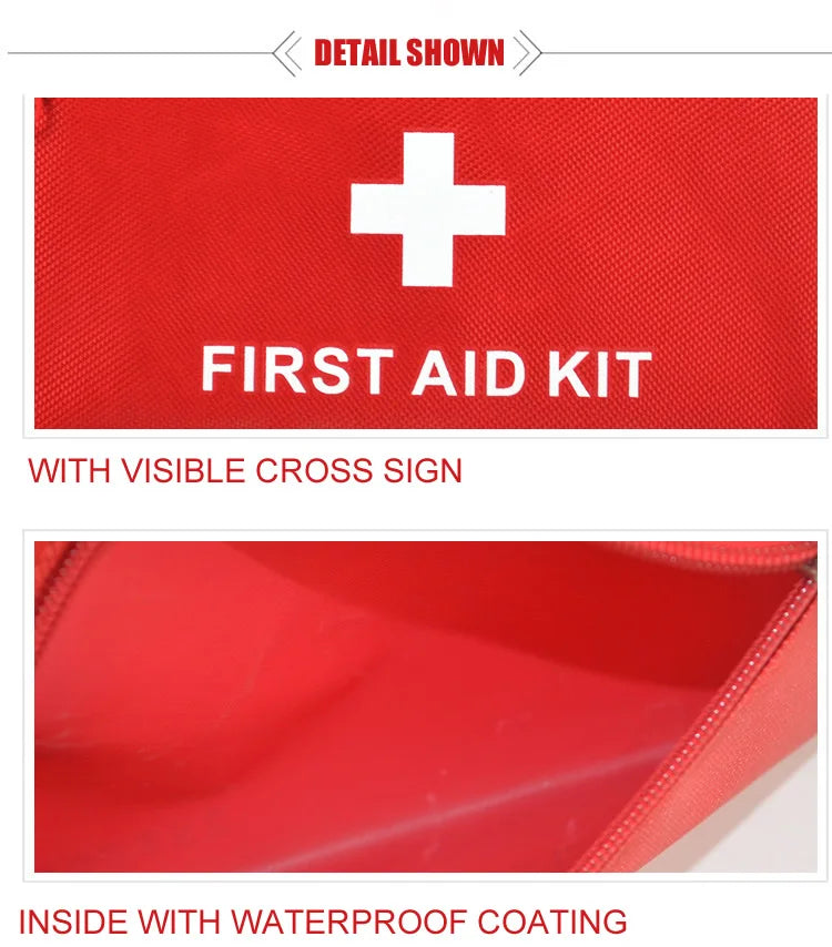 50pcs Portable First Aid Kit - Car Emergency Medical Bag