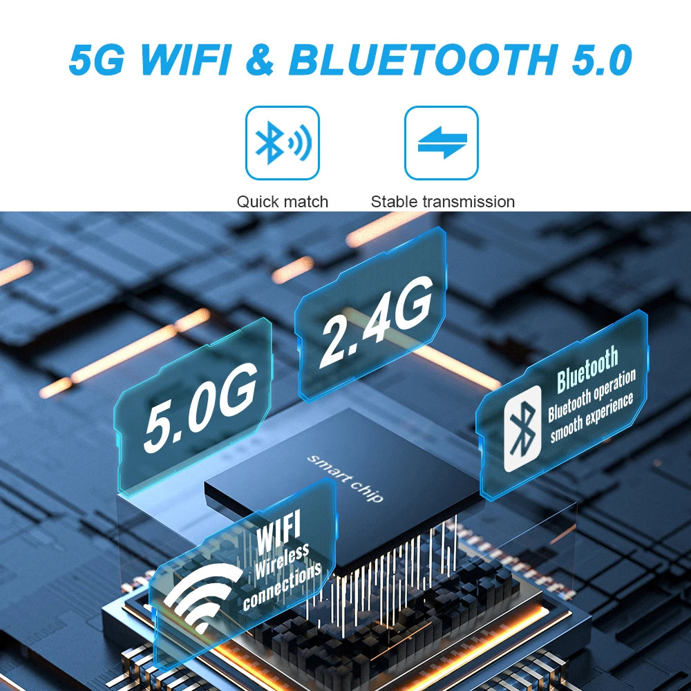 Wireless CarPlay & Android Auto Adapter | 5GHz Plug & Play