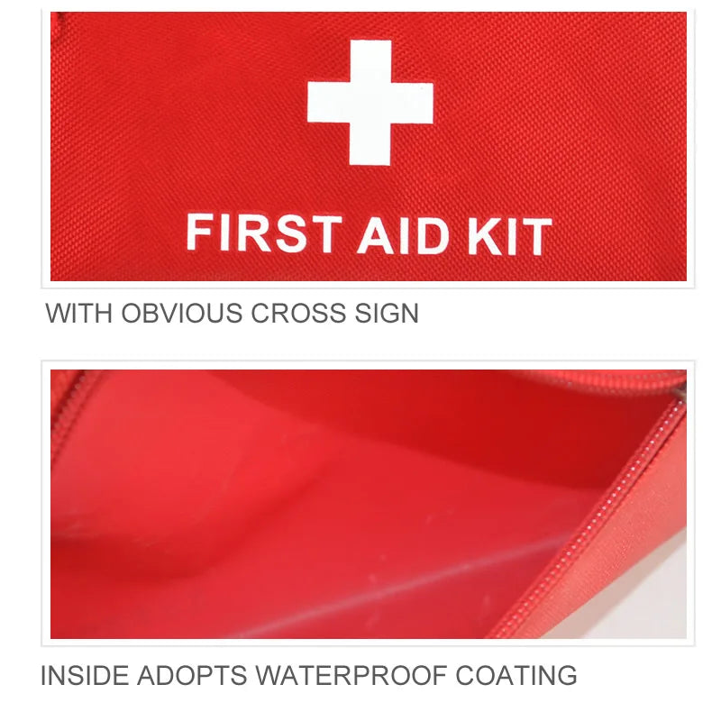 50pcs Portable First Aid Kit - Car Emergency Medical Bag