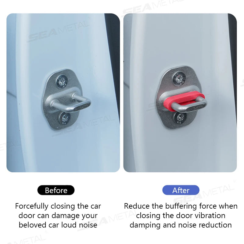 SEAMETAL Car Door Shock Absorber – Soundproof Buffer Pad