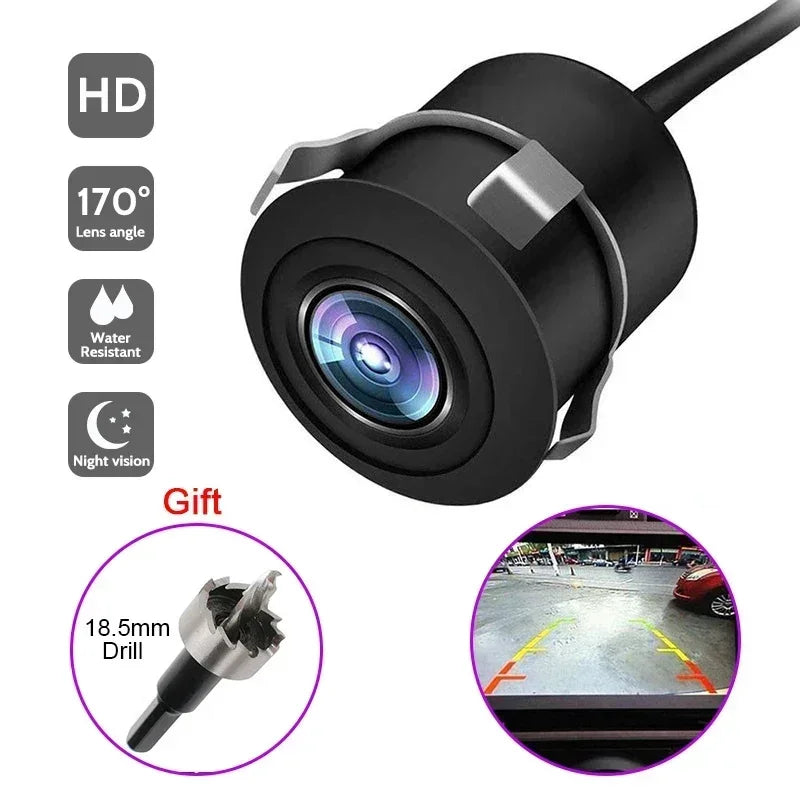 HD Night Vision Waterproof Rear View Backup Camera with Reversing Guidelines