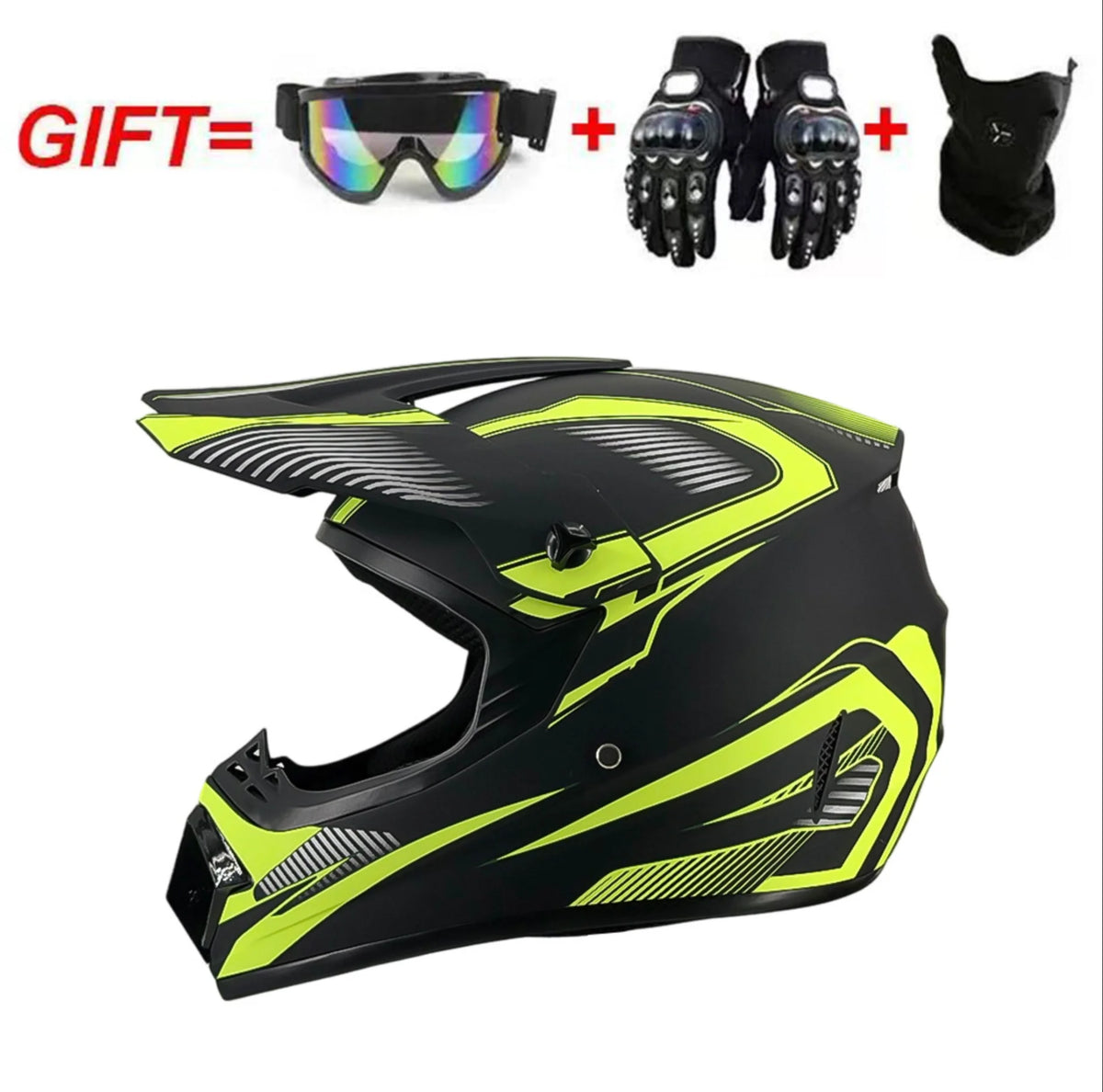 Youth Motorcycle Helmet - Off-Road Dirt Bike ATV DOT Certified