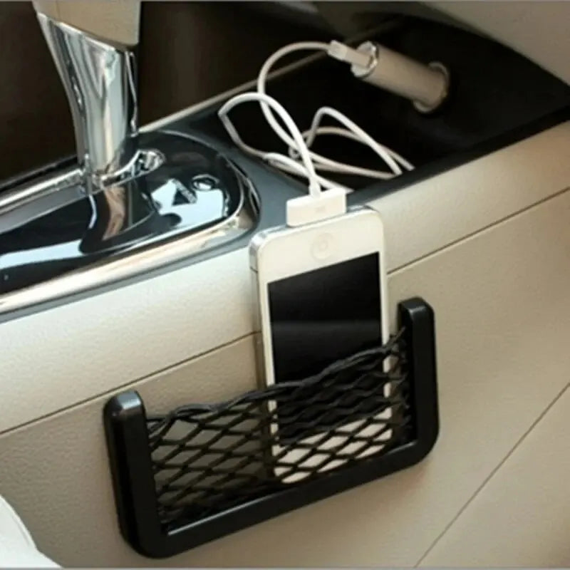 Car Seat Side Mesh Storage Pocket – Elastic Net Organizer
