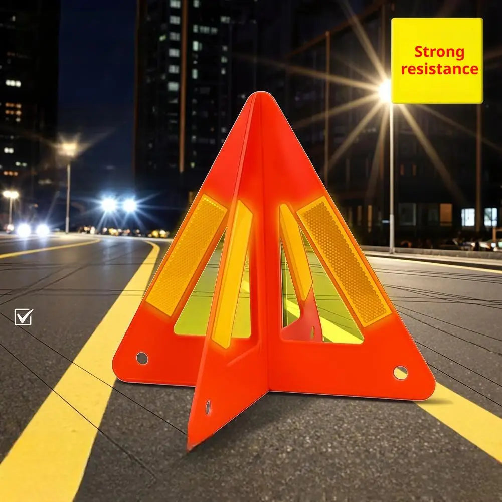Emergency Warning Triangle - High Visibility Roadside Safety Sign