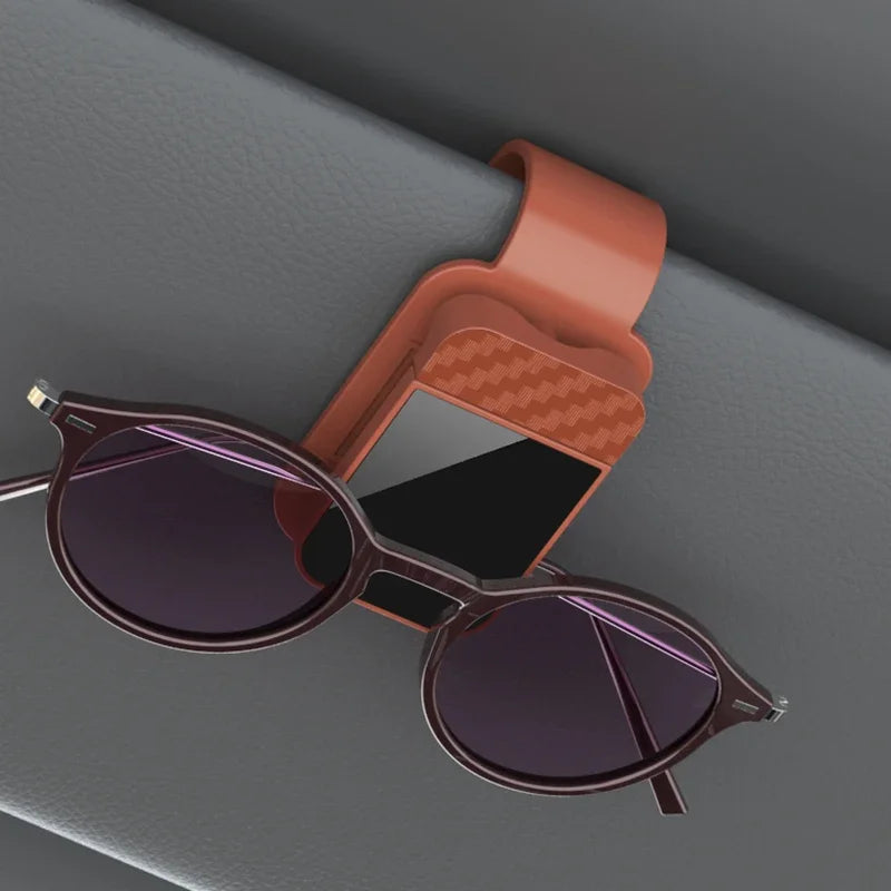 Car Sun Visor Sunglasses Clip Holder – Card & Ticket Organizer