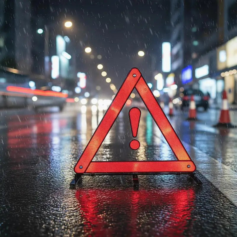 Warning Triangle Kit - Foldable Roadside Emergency Set