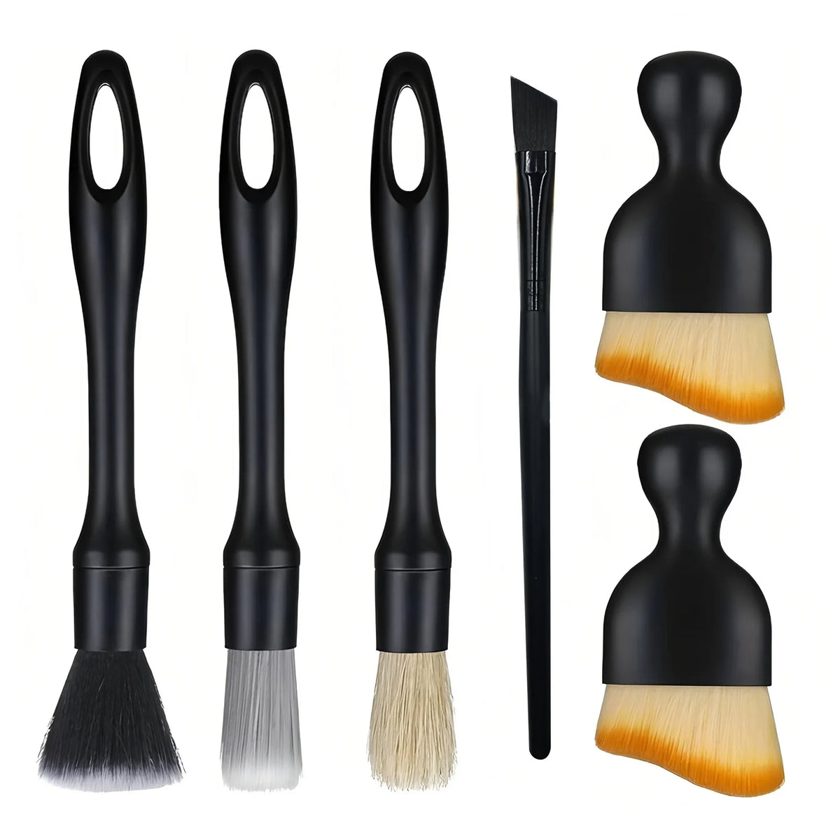 Car Cleaning Brush Set - Interior Detailing & Dust Brushes
