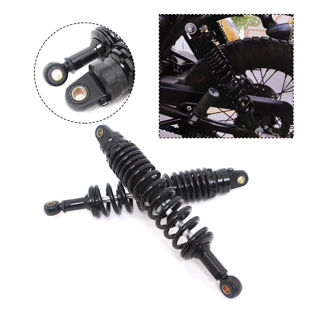 Motorcycle Rear Shock Absorbers - 360mm Universal Pair for Harley, Kawasaki, Honda, Yamaha, Suzuki, ATV