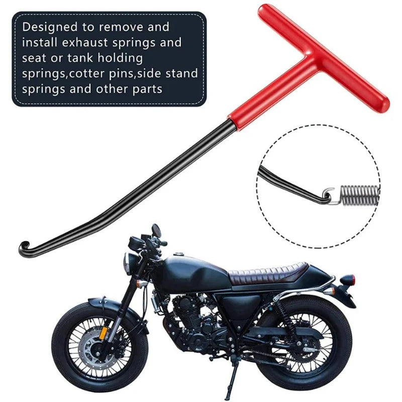 Motorcycle Exhaust Spring Hook Puller – T-Handle Installer Tool