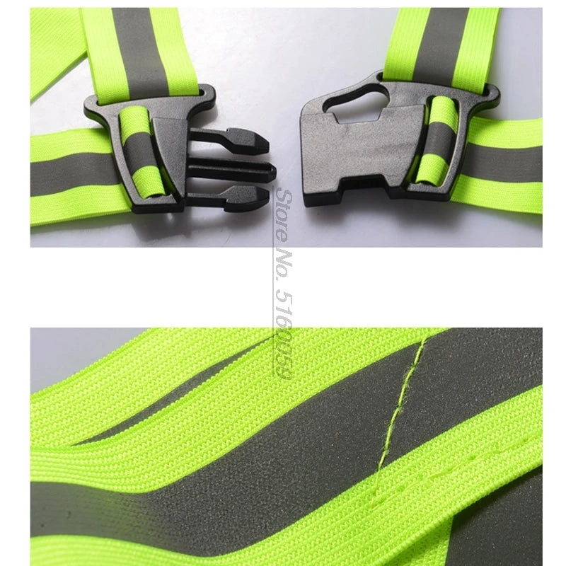 Motorcycle Reflective Safety Vest - High Visibility Riding Gear