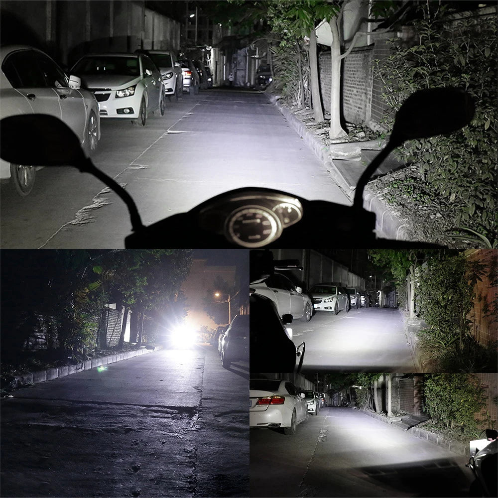 Motorcycle LED Headlight - Waterproof Auxiliary Driving Spotlight
