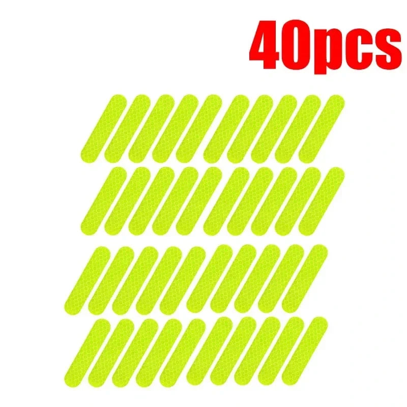 Motorcycle Helmet Reflective Warning Stickers - Night Safety Decals