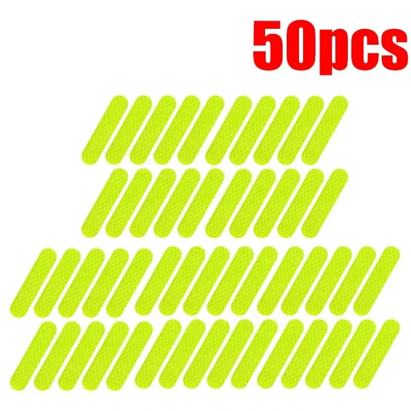 Motorcycle Helmet Reflective Warning Stickers - Night Safety Decals