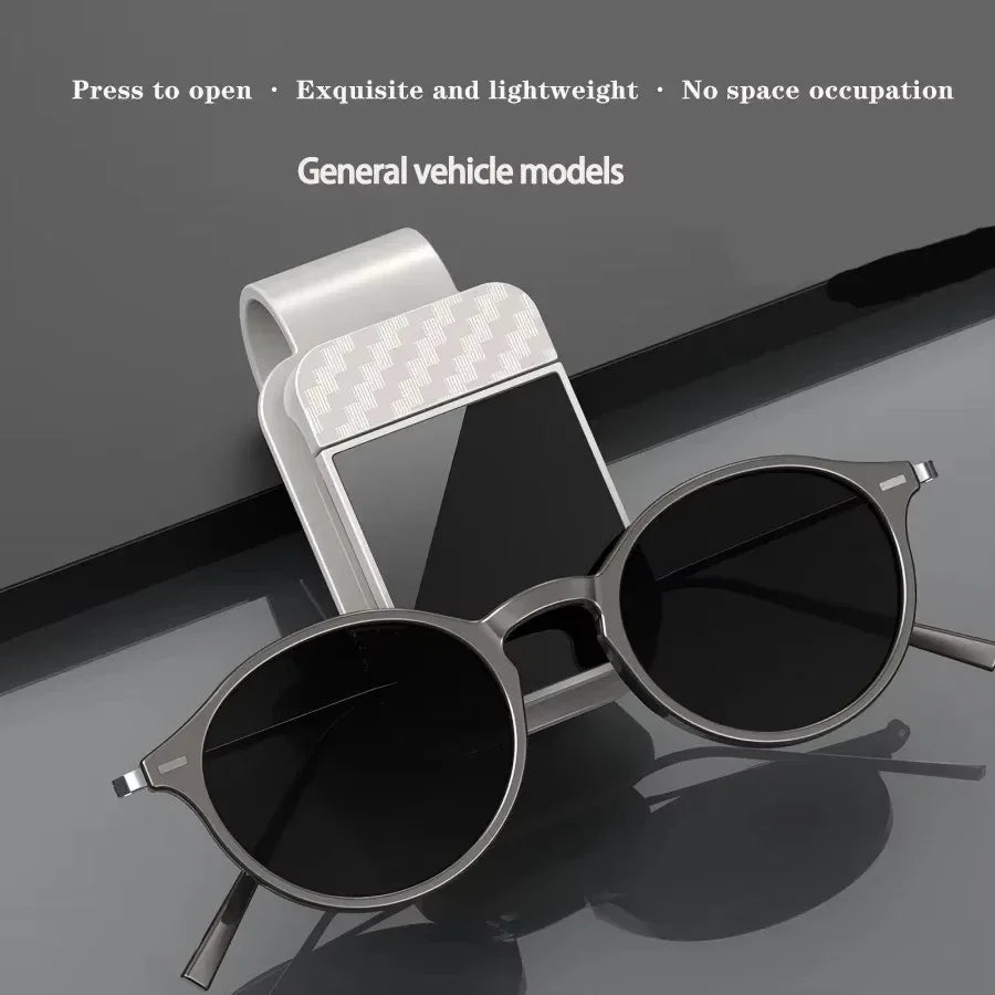 Car Sun Visor Sunglasses Clip Holder – Card & Ticket Organizer
