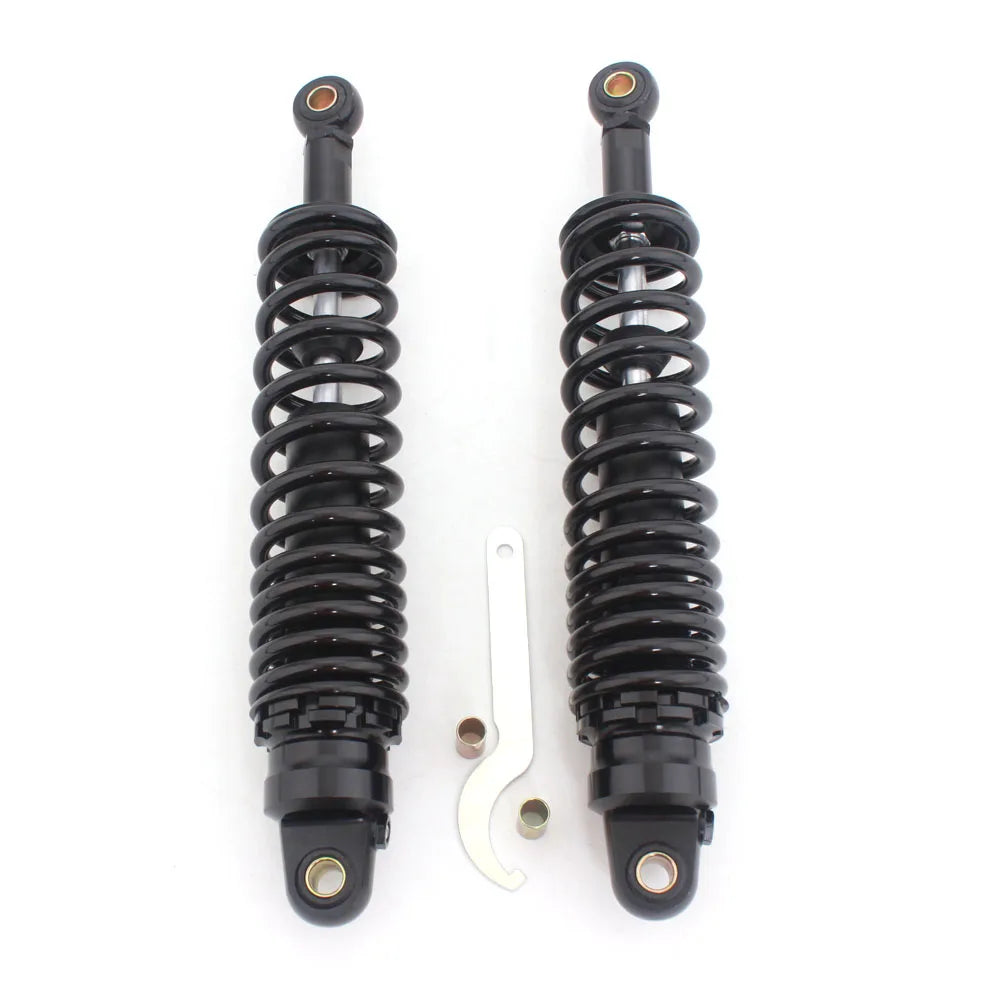 Motorcycle Rear Shock Absorbers - 360mm Universal Pair for Harley, Kawasaki, Honda, Yamaha, Suzuki, ATV