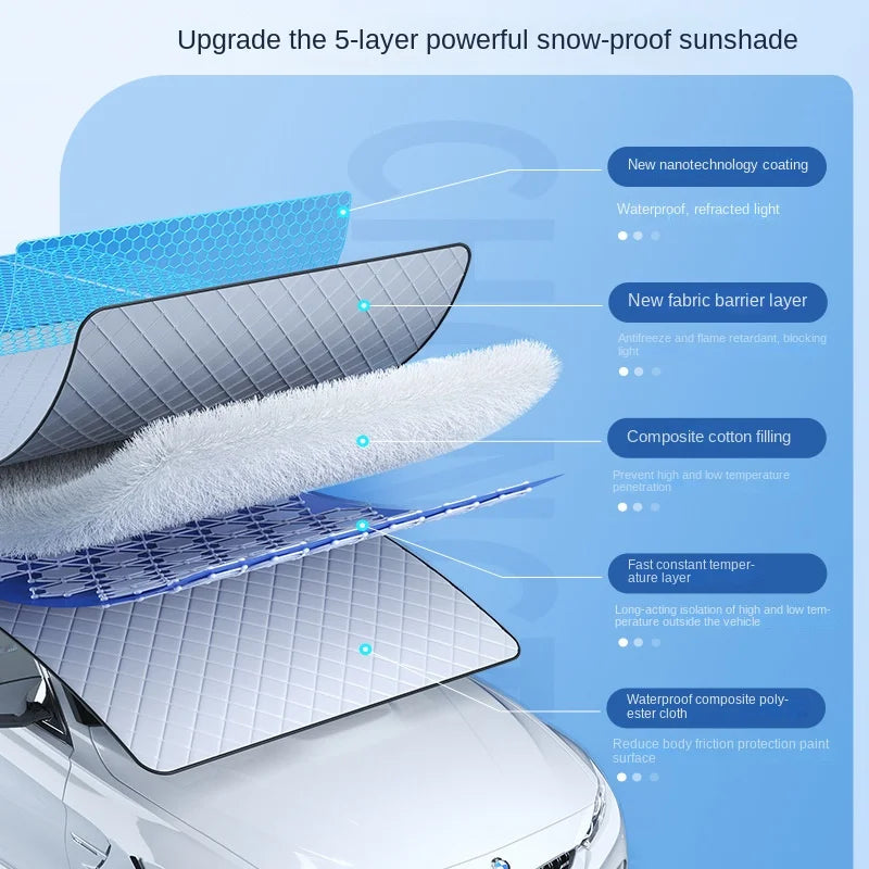 Magnetic Windshield Snow & Frost Cover for Cars