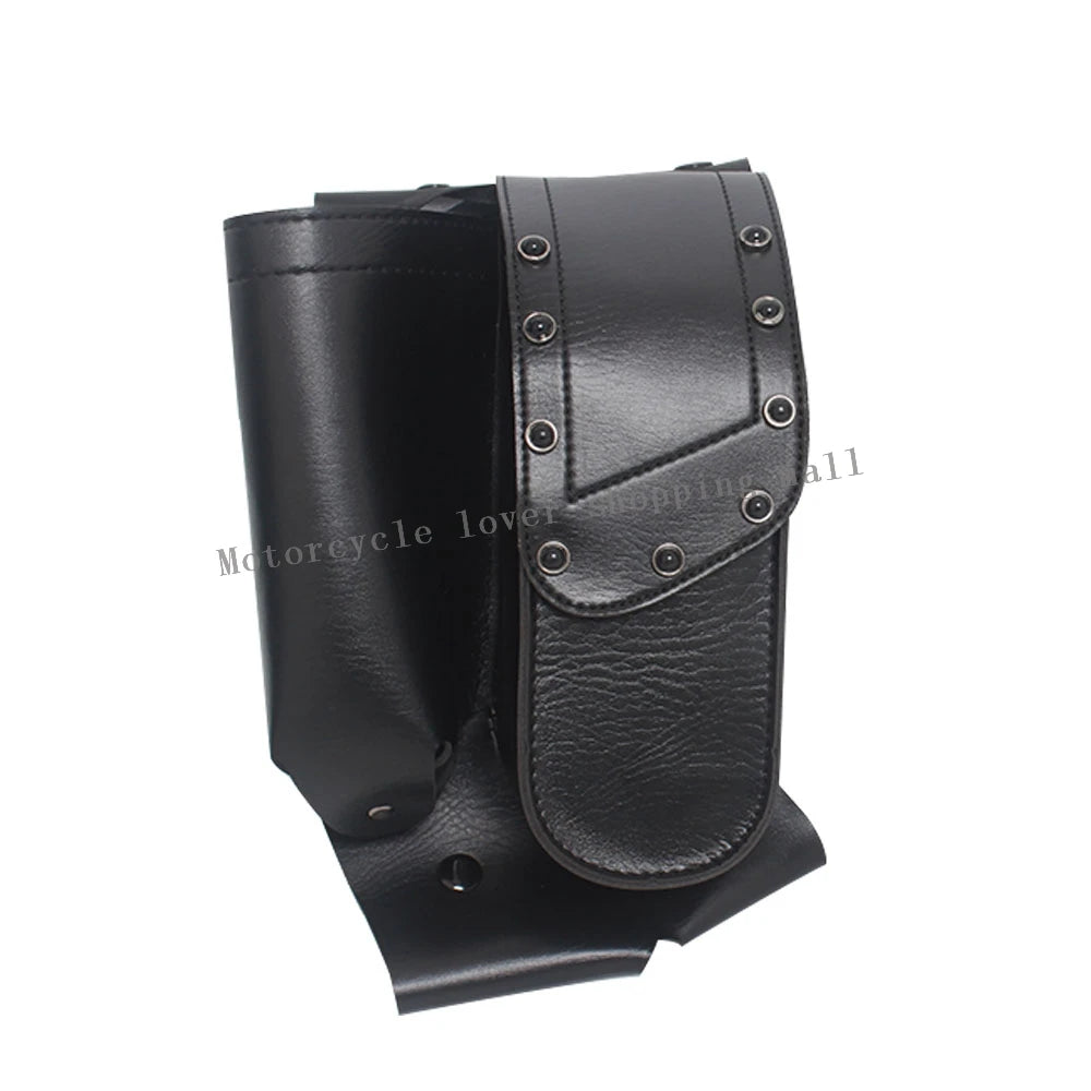 Motorcycle Saddlebag Tool & Water Bottle Holder - Guard Bag for Harley Touring, Road King, Electra Glide