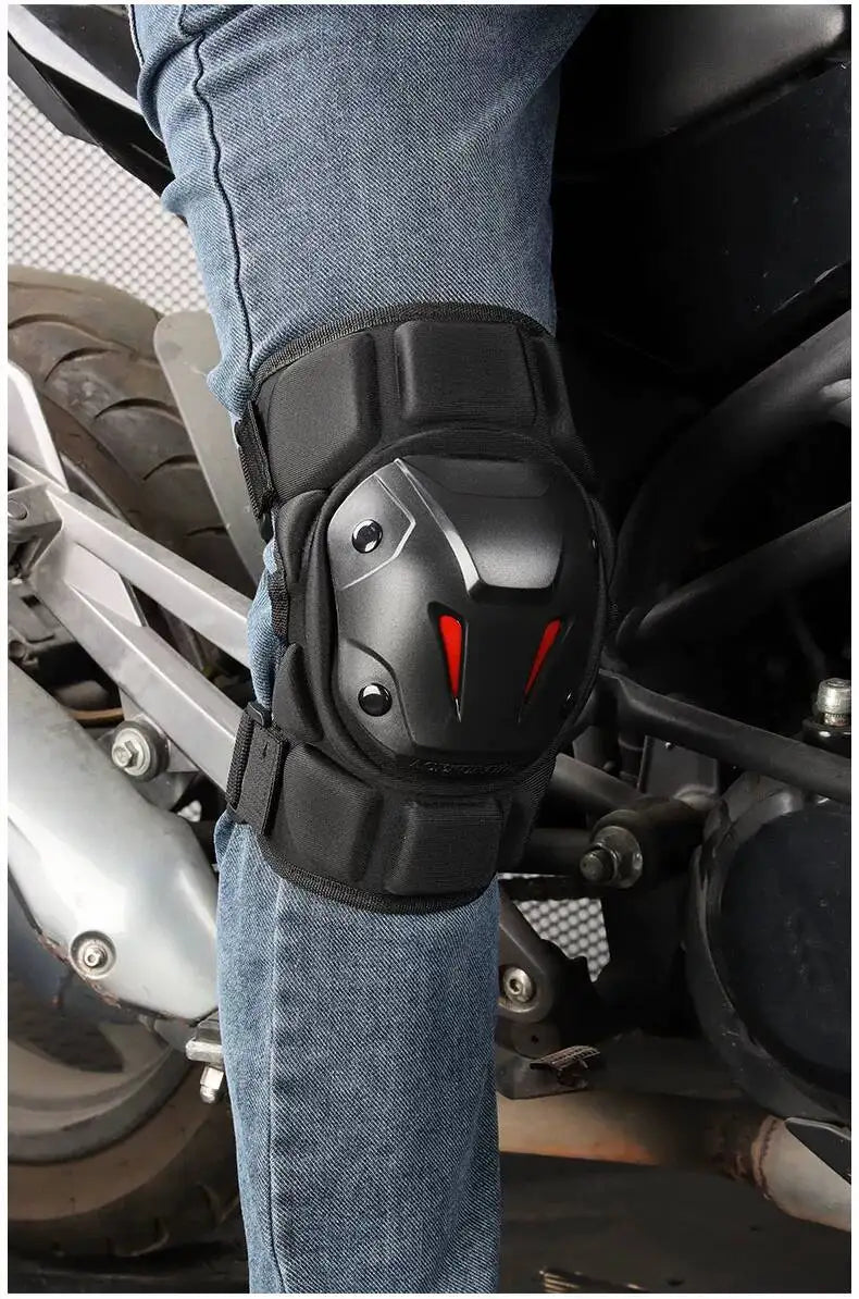 Motorcycle Knee & Elbow Guards - Windproof All-Season Gear