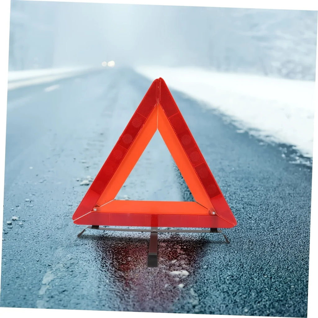 Safety Warning Triangle Car Emergency Kit - Reflective Roadside Sign