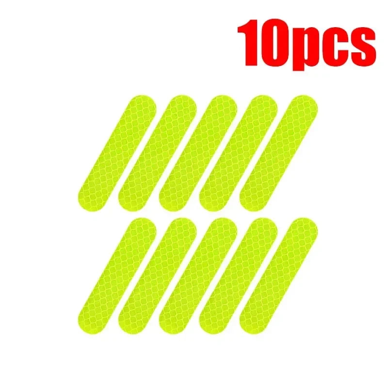 Motorcycle Helmet Reflective Warning Stickers - Night Safety Decals