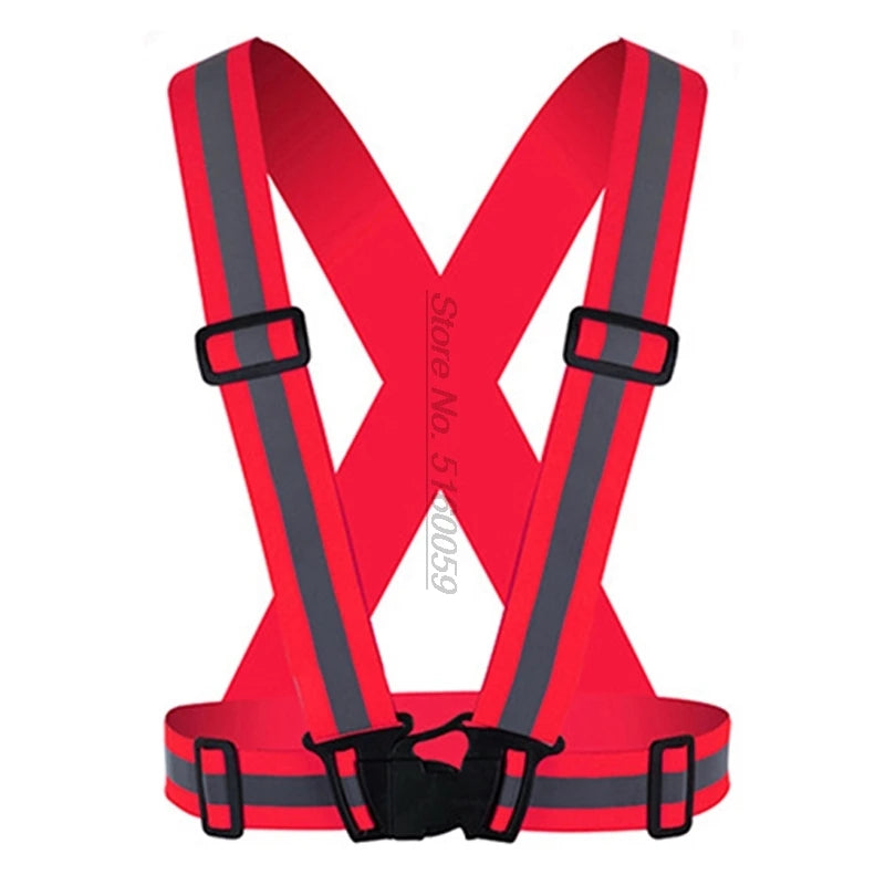 Motorcycle Reflective Safety Vest - High Visibility Riding Gear