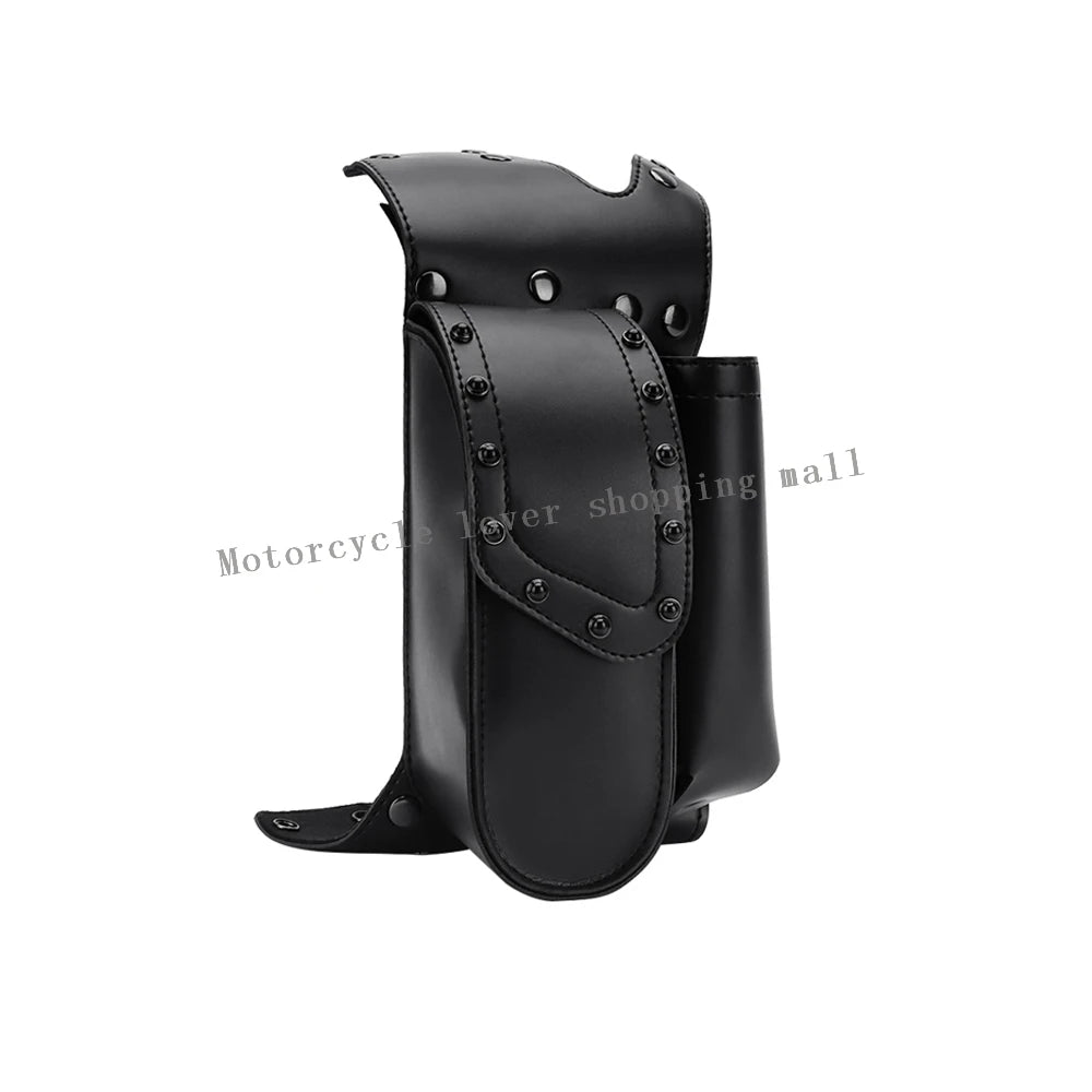 Motorcycle Saddlebag Tool & Water Bottle Holder - Guard Bag for Harley Touring, Road King, Electra Glide