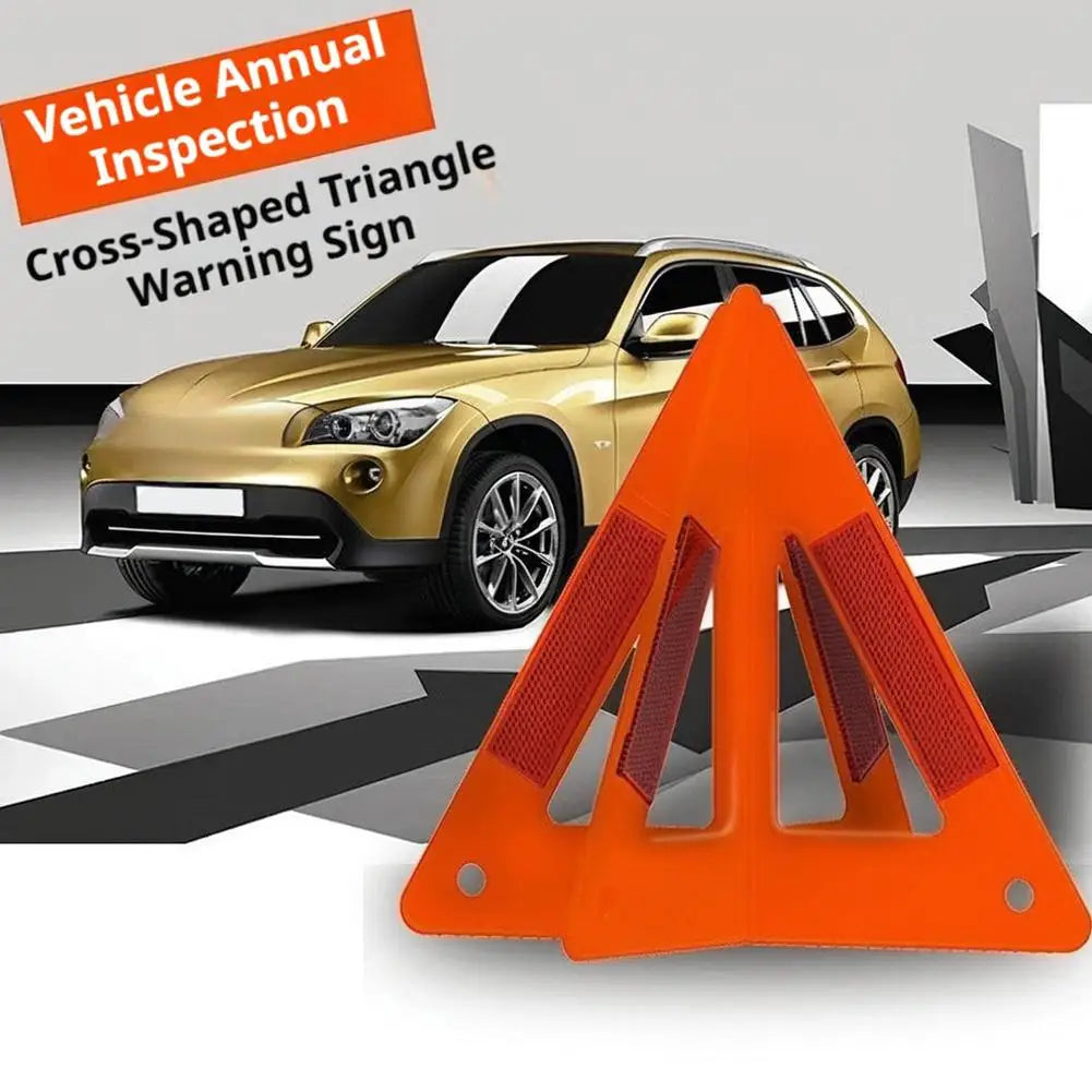 Emergency Warning Triangle - High Visibility Roadside Safety Sign