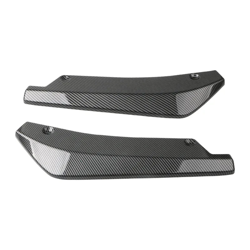 2Pcs Universal Car Rear Bumper Lip Diffuser Splitter – Carbon Fiber Scratch Protector