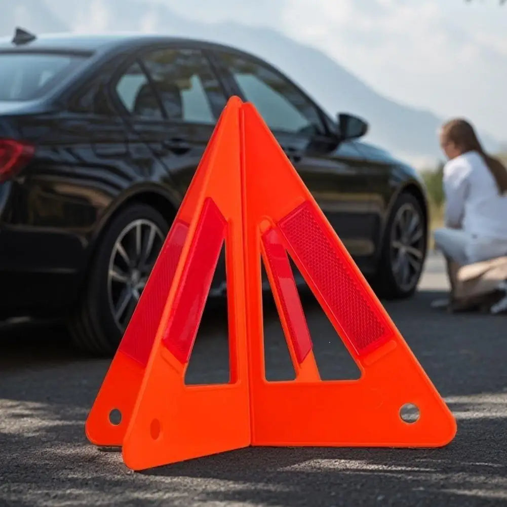 Emergency Warning Triangle - High Visibility Roadside Safety Sign