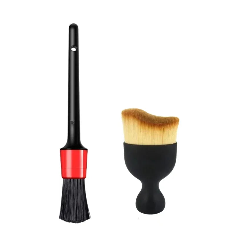 Car Cleaning Brush Kit - Interior Detailing & Wheel Rim Brush Set