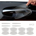 8PCS Clear TPU Car Door Handle Cup Protector | Anti-Scratch Paint Protection Film