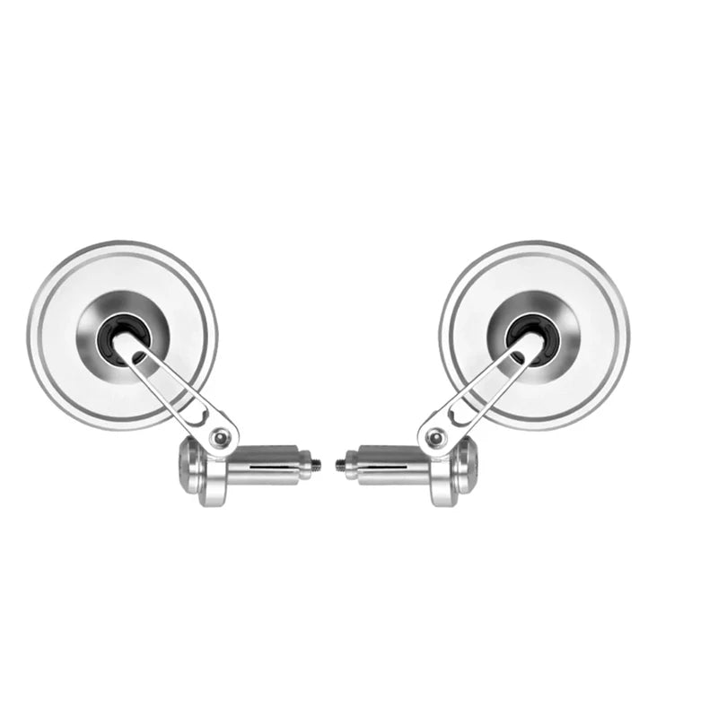 Motorcycle Handlebar Side Mirrors - Universal Fit for Harley, Honda, Vespa, Kawasaki, Yamaha, Royal Enfield Cafe Racer