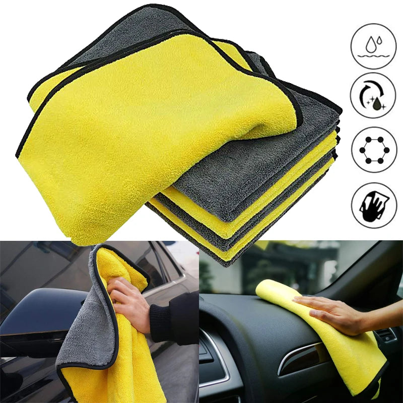 Car Wash Microfiber Towel - Cleaning & Drying Cloth, 30x30cm